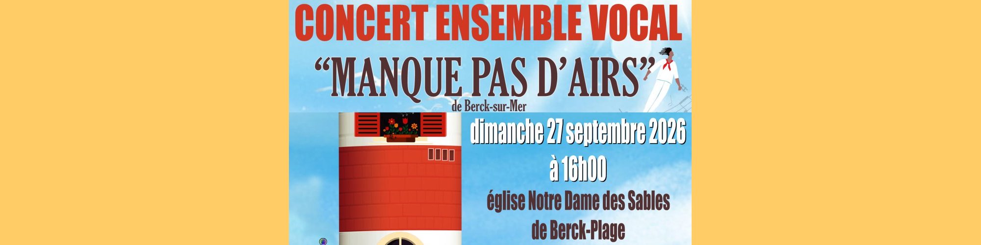 Concert "Manque pas d'airs" de Berck sur mer 27/09/2026