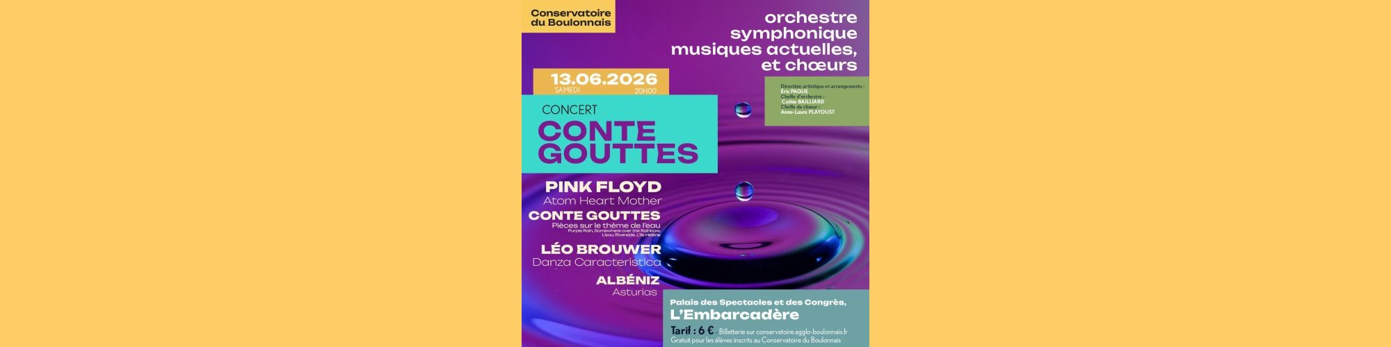 Conservatoire du Boulonnais - Embarcadère - 13 juin 2026 20 h